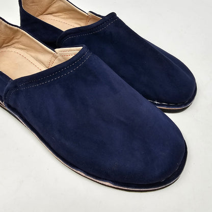 Unisex Leather Suede Slipper Thick Sole