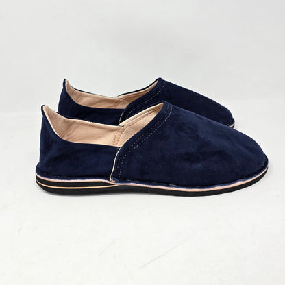 Unisex Leather Suede Slipper Thick Sole