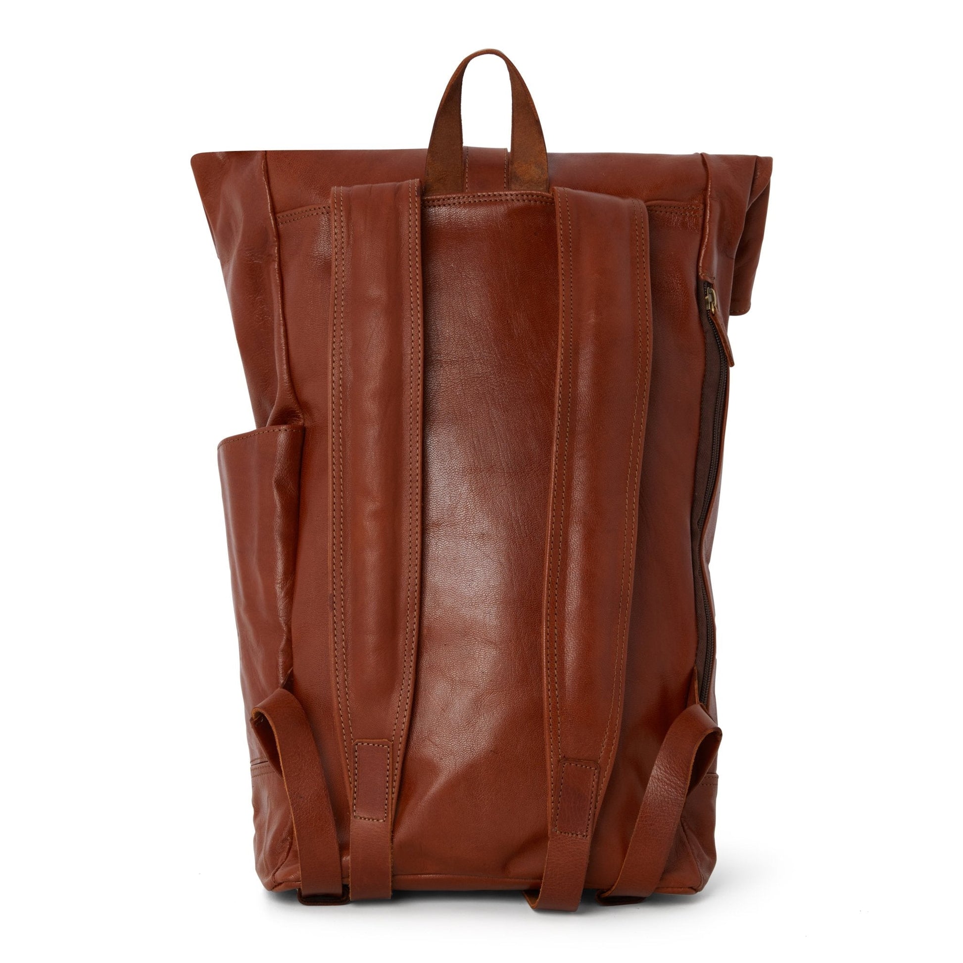 Tan Men Leather Backpack - Artisan Stories