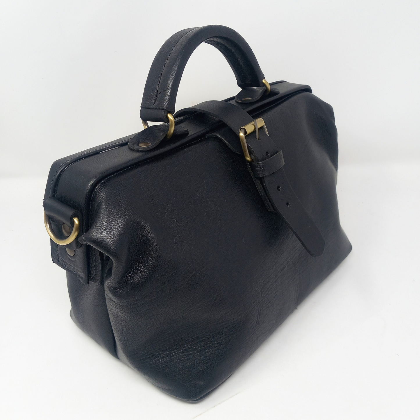 Black small leather Doctors Bag