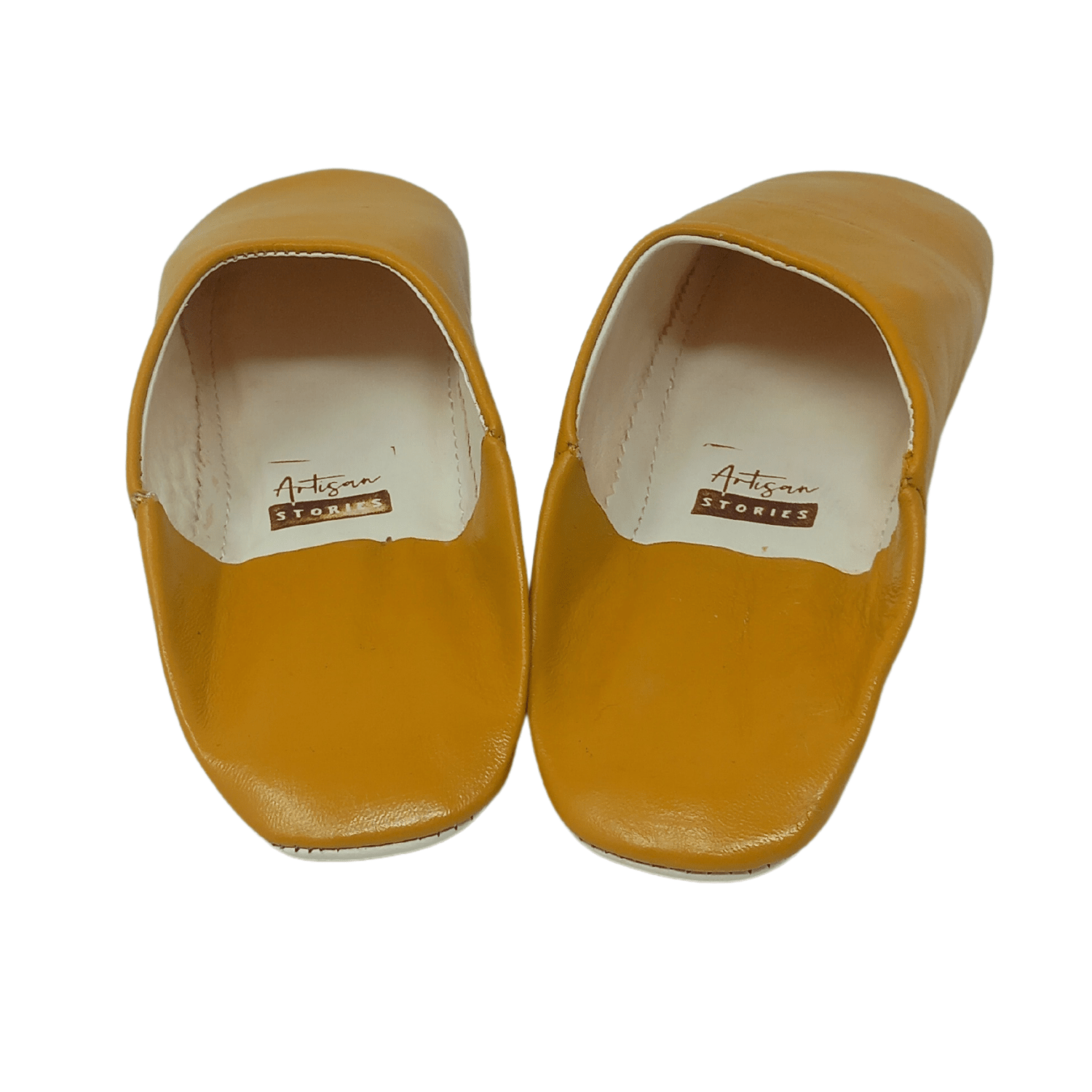 Unisex Leather Slipper Mustard - Artisan Stories