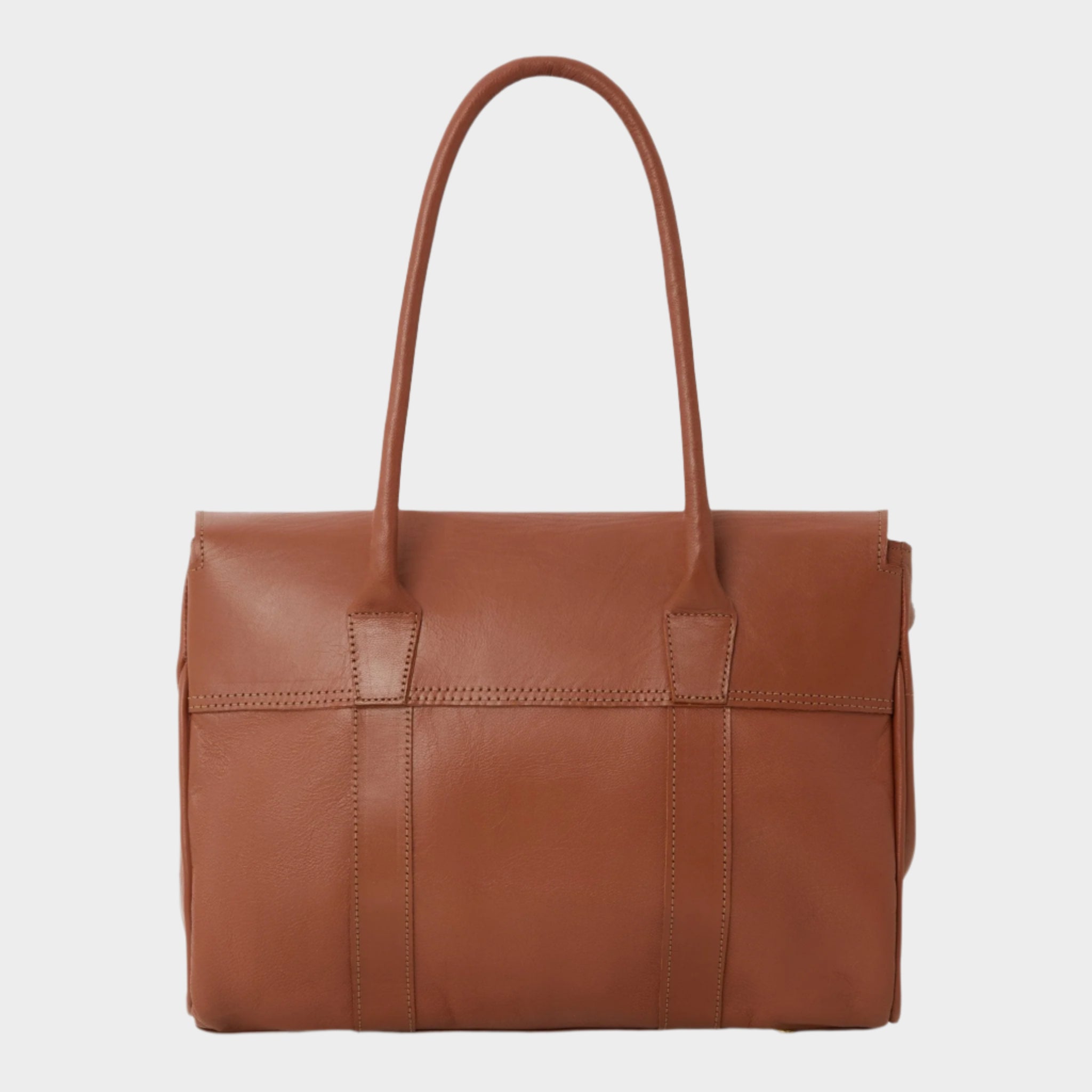 Women's Leather Tote Handbag Light Brown - Artisan Stories