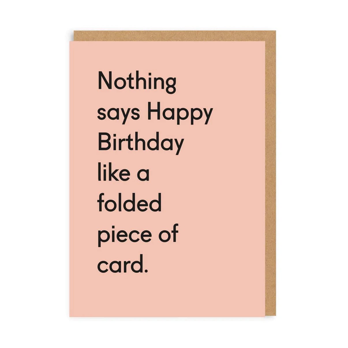 Folded Piece Of Card Birthday Greeting Card - Artisan Stories